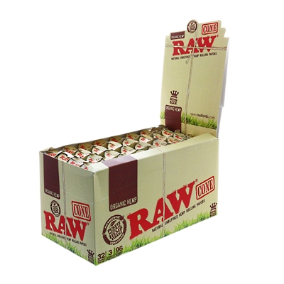 Raw Organic - Paper Cones - 3-Ct - King Size Box-32