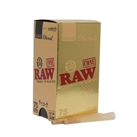 Raw Ethereal 1 1/4 Cones 75 Count.
