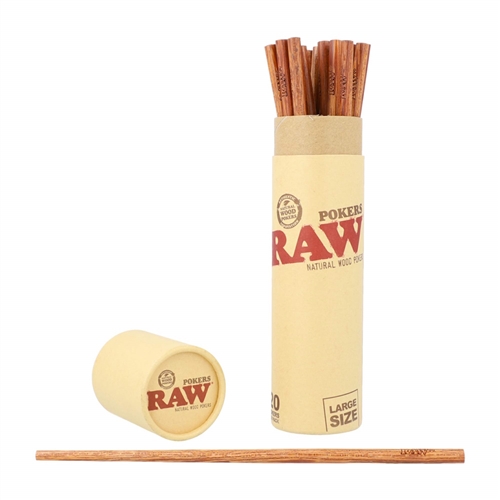 RAWÂ® Wooden Large Wooden Pokers 9" - 20pk
