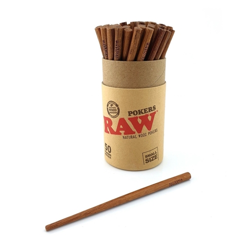 RAWÂ® Wooden Small Wooden Pokers 4.5" - 50pk