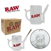Raw Sip and Smoke Glass Coffee Mug