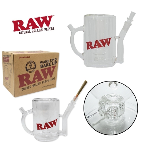 Raw Sip and Smoke Glass Coffee Mug
