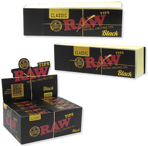 RAW BLACK TIPS 50/BOX