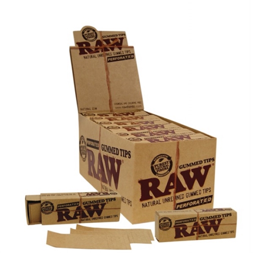 RAW Perforated and Gummed Tips - 24 packs/box