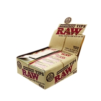 Raw -Tips - Unrefined - Wide - Perforated - Box-50