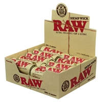 RAWÂ® - Hemp Wick 6 Meter (20ft) - Display of 20