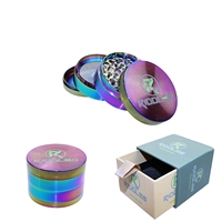 Riddles Rainbow Zinc Grinder 4 Piece 55MM