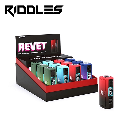 Riddles - REVET 510 Thread Battery  (12ct)