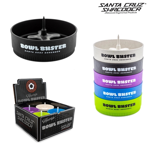 Santa Cruz Hemp Bowl Buster Ashtray - 12/Units
