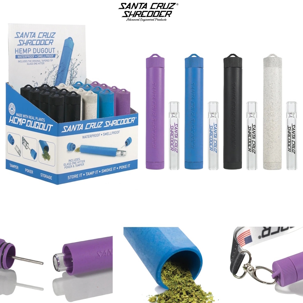 Santa Cruz Shredder Waterproof & Smellproof Hemp Dugout (20ct)