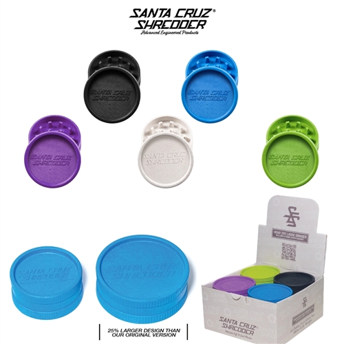 Santa Cruz 2 Piece Hemp Grinder Assorted Colors (Display-12)