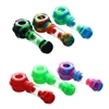 Silicone Hybrid Hand Pipe 4'' With Glass Bowl (10ct)