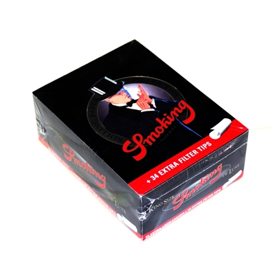 Smoking Deluxe Rolling Papers King Size With Tips Box-24