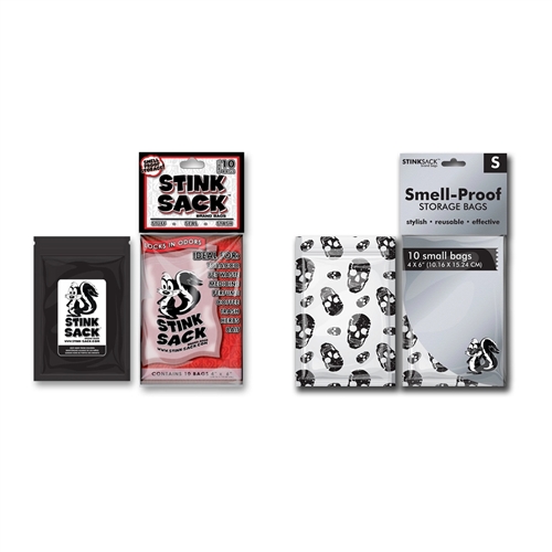 Stink Sack 4X6 Smell Storage Bags - x10 Small