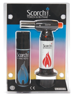 Scorch Torch with Butane in blister pack 6" tall