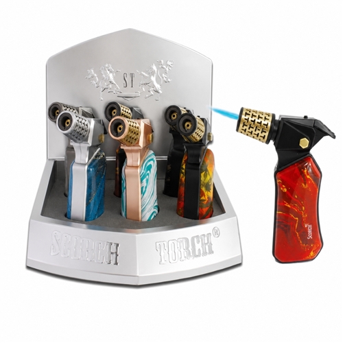 Scorch Torch 90 degree Torch Two-Tone Metal & Design  (6ct)