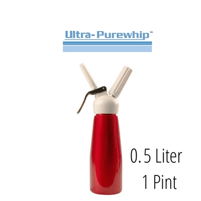 Ultra-Purewhip  Â½ Liter (1 Pint) Plastic Top Dispenser