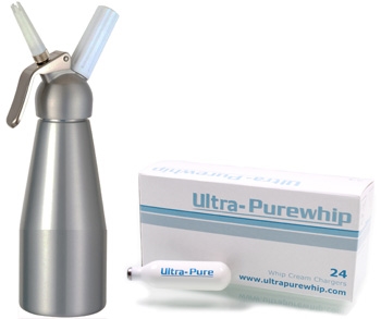 Ultra-Purewhip  0.5 Liter (1 Pint) Metal Top Dispenser