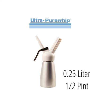 Ultra-Purewhip  0.25 Liter ( Â½ Pint) Plastic Top Dispenser