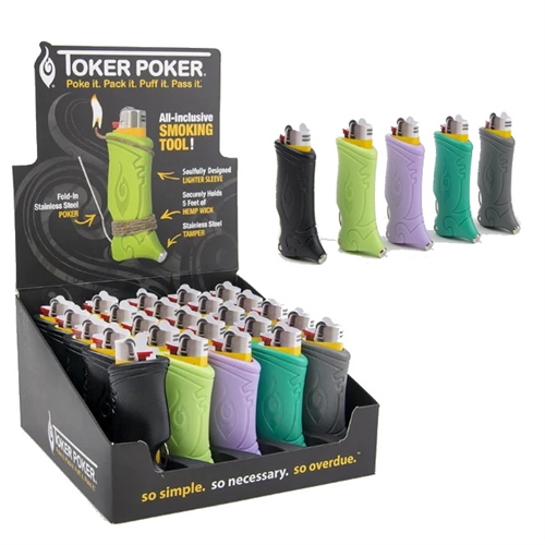 Toker Poker BIC Lighter Sleeve (25/Display)