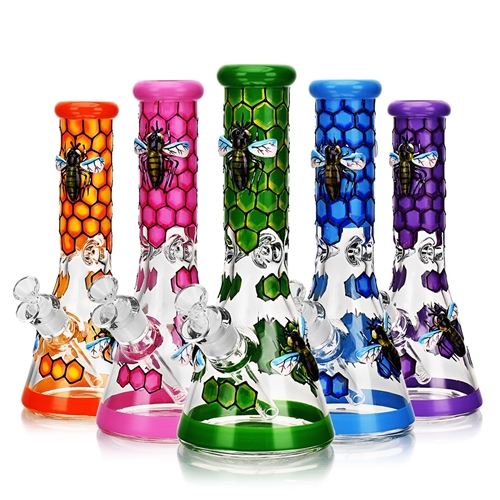 VAULT Glass 12" Beaker Beehive Water Pipe (14mm Bowl)
