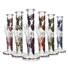 Vault 10" Straight Glass Water Pipe with Skull Decals â€“ 14mm