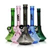 VAULT Glass 10" Beaker Water Pipe â€“ Full Color Tube (14mm Bowl)