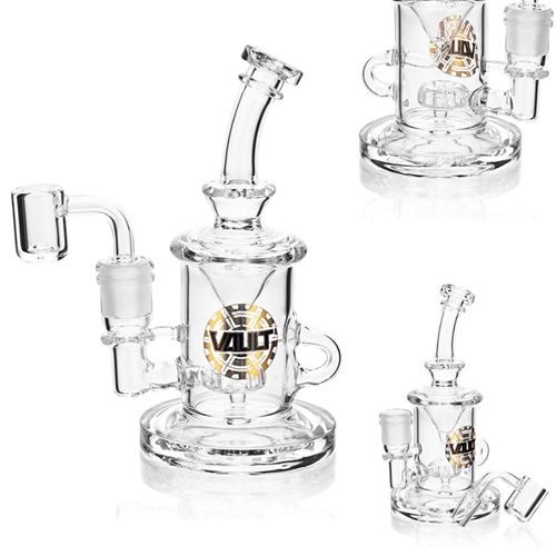 VAULT Glass 6" Mini Recycler with Showerhead Perc with Quartz Banger