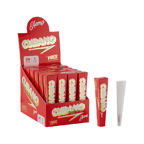 Vibes Cones King Size Cubano - 1pk - Hemp - 24ct