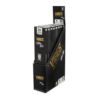 Vibes Cones King Size - 20pk - Ultra Thin - 8ct