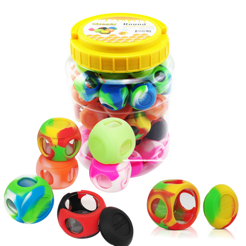 Waxmaid Round Silicone/Glass Container Jar (60pcs)