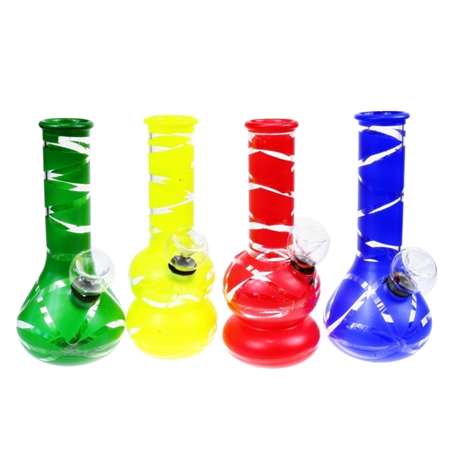 Mini Glass Painted Waterpipe  5.5"