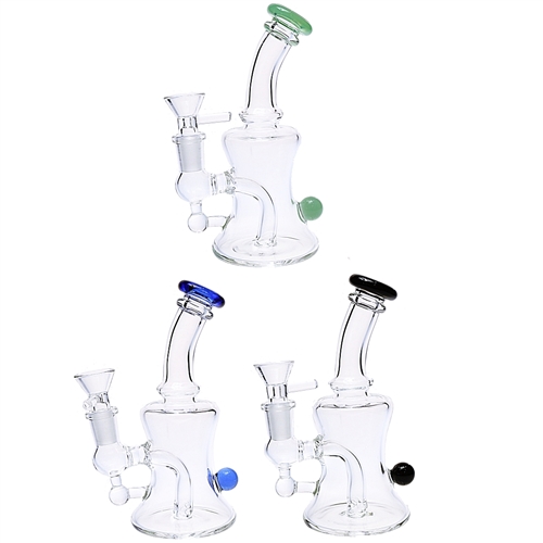 WP-B   Glass Small Rig/ Waterpipe  6.5"