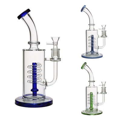 WP-COIL-11     Coil Spring Perc Waterpipe 11''