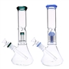 WP-H   Glass on Glass Waterpipe with Tree / Matrix Perc 11"