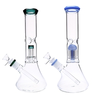 WP-H   Glass on Glass Waterpipe with Tree / Matrix Perc 11"