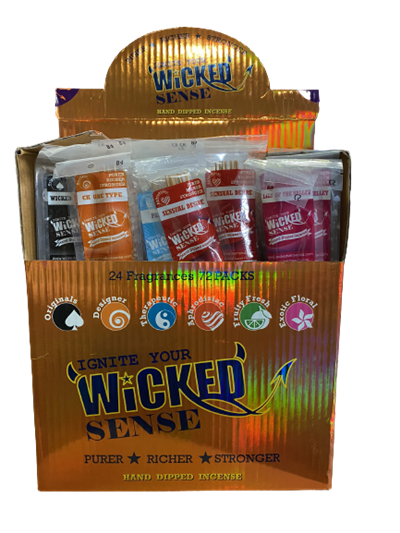 Wicked Sense Incense Sticks Assorted 72 Pack Display