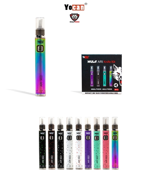 Wulf ARI Knife & Cartridge Battery  by Yocan (9pk Display)