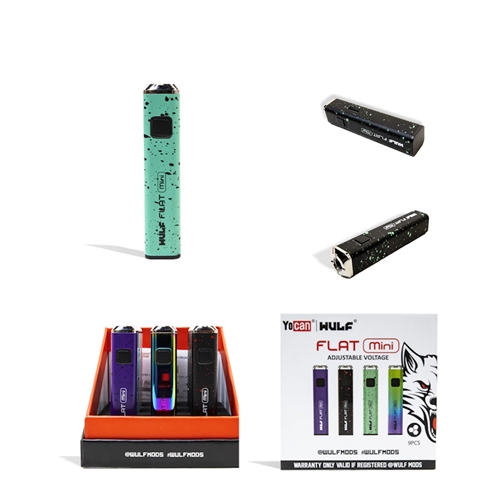 Wulf Flat Mini 400 mAh Cartridge Battery  by Yocan (9pk Display)