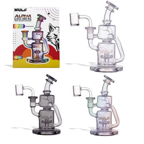 Wulf Glass Alpha 14mm Dab Rig with Quartz Banger