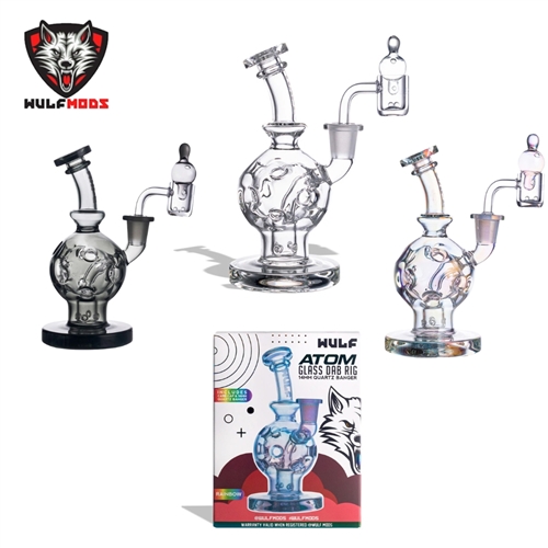 Wulf Glass Atom 14mm Dab Rig with Quartz Banger