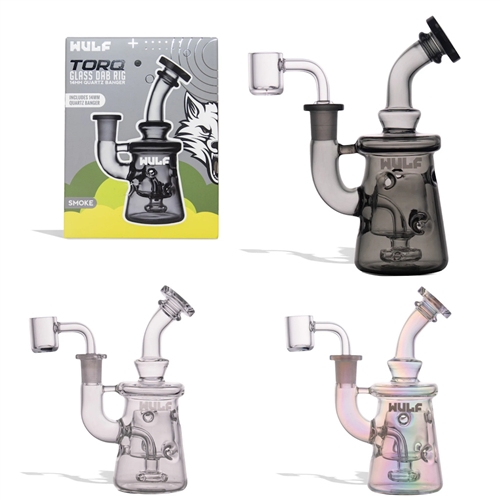 Wulf Glass Torq 14mm Dab Rig with Quartz Banger