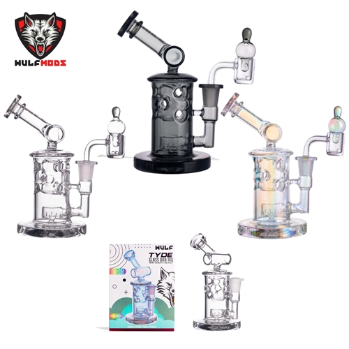 Wulf Glass Tyde 14mm Dab Rig with Quartz Banger