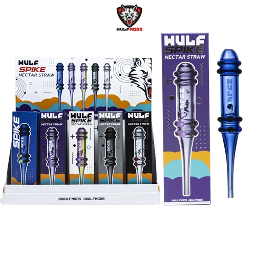 Wulf Glass Spike Nectar Straw ( 15 per display)