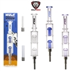 Wulf Glass Timber Stack Double Perc Water Filtered Nectar Collector