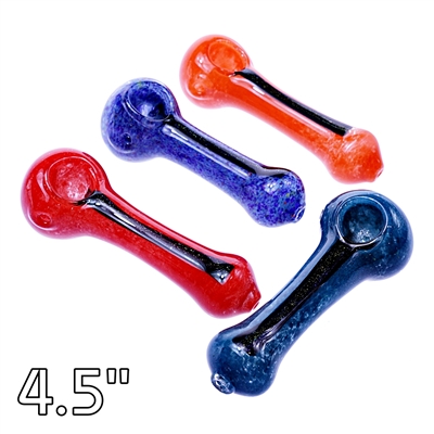 YB-HP3   4.5" Dichro Line Frit Premium Spoon Pipe