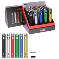 Yocan ARI 510 Threaded Twist Vape Pen Battery ( Display of 20)