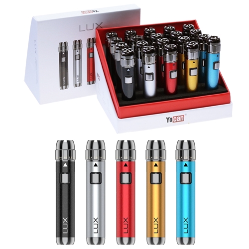 Yocan LUX 400 mAh Vape Pen Battery ( Display of 20)