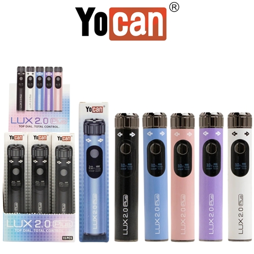 Yocan Lux Plus 2.0 Variable Voltage Battery ( Display of 15)