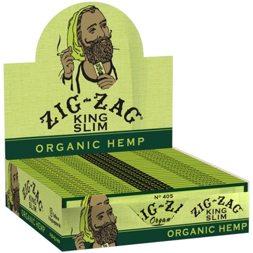 Zig Zag Organic Hemp Rolling Papers King Size  Box-24